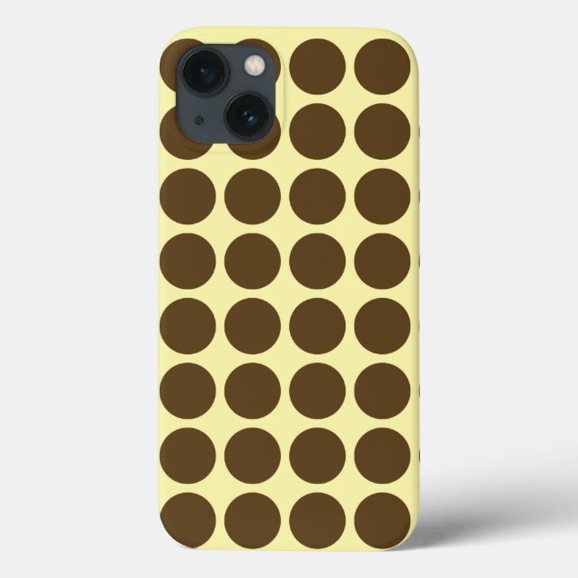 Pecan Cream Neutral Dots Case-Mate iPhone Case (Back)