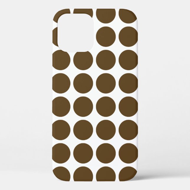 Pecan Neutral Dots Case-Mate iPhone Case (Back)