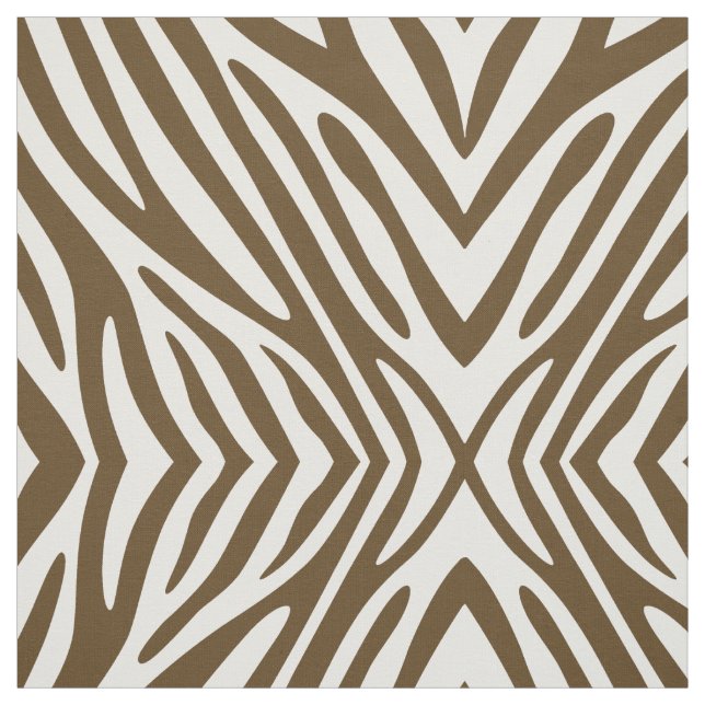 Pecan Neutral Zebra Fabric (Swatch)