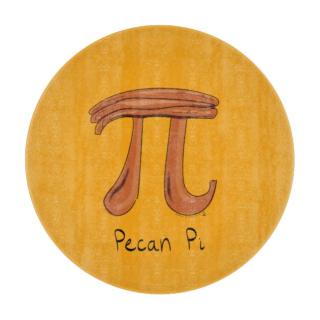 Pecan Pi Symbol Cute Math Teacher Gift Cutting Board (Front)