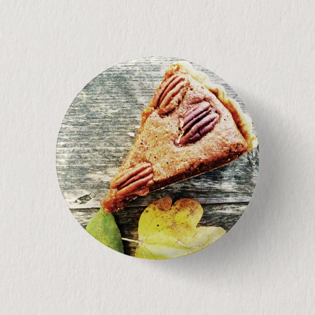 pecan pie 3 cm round badge (Front)