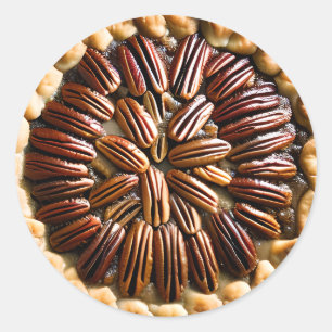 Pecan Pie Food Classic Round Sticker
