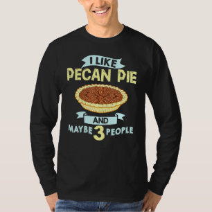 Pecan Pie Mini Bars Filling Vegan Cookies T-Shirt
