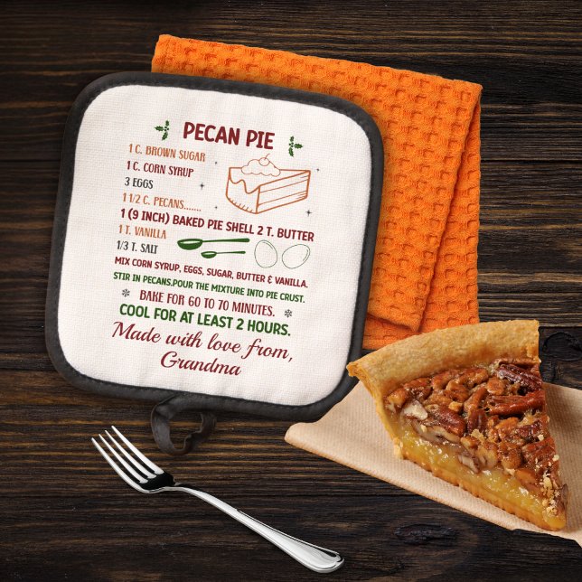 Pecan Pie Recipe Pot Holder (Creator Uploaded)