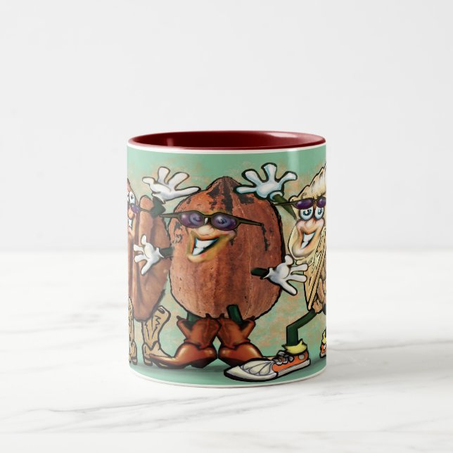 Pecans Two-Tone Coffee Mug (Center)