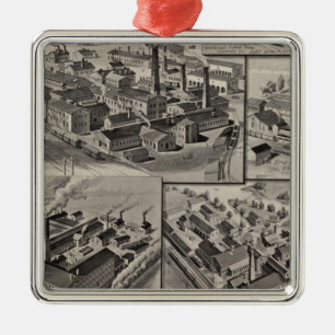 Peck, Stow & Wilcox factories Metal Tree Decoration