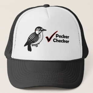 Pecker Chequered Trucker Hat