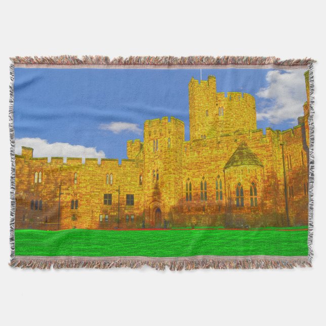Peckforton Castle in Tarporley, Cheshire Throw Blanket (Front)