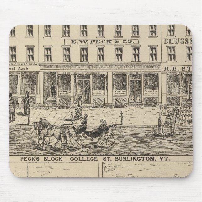 Peck's Block Mouse Mat (Front)