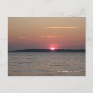 Peconic Sunset Postcard
