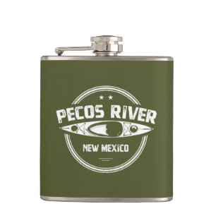 Pecos River New Mexico Kayaking Hip Flask