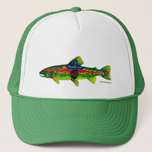 Pecos Strain Rio Grande Cutthroat Trout: Mug Trucker Hat (Front)
