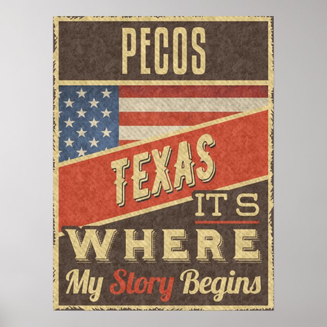 Pecos Texas Poster (Front)