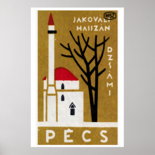 Pecs Church - Matchbox Print - Aesthetic Wall Art