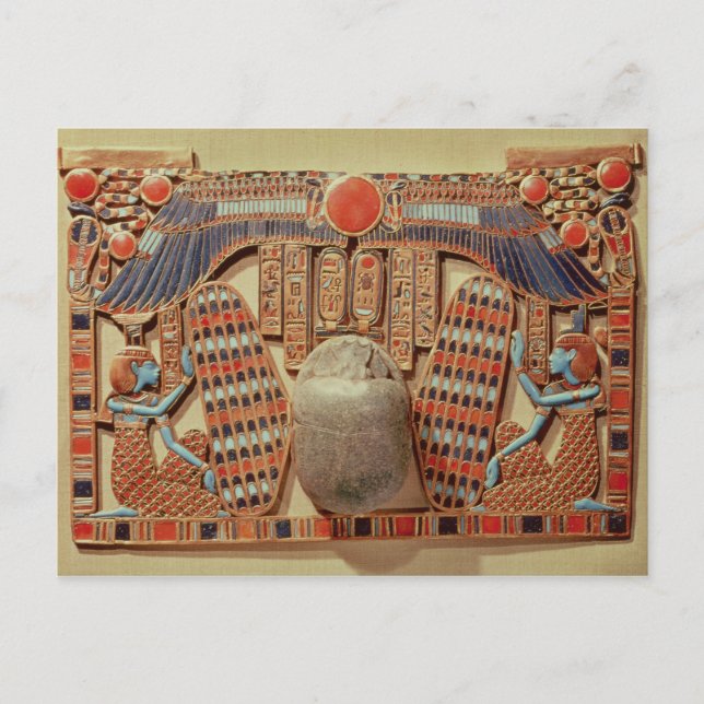 Pectoral decorated with the winged scarab postcard (Front)