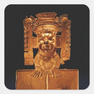 Pectoral of the god Xipe Totec Square Sticker