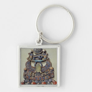 Pectoral with bird-scarab key ring