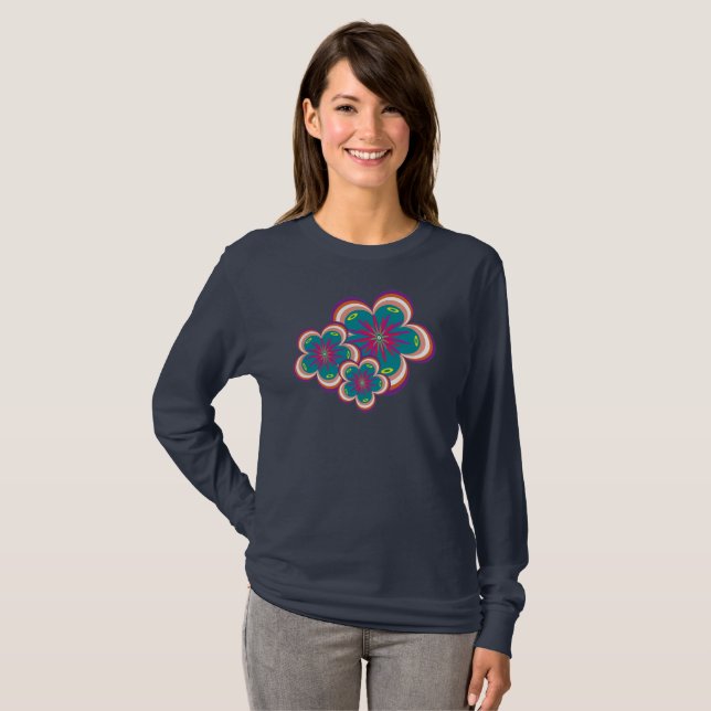 Peculiar Blooms Long Sleeve Shirt (Front Full)