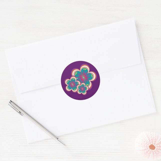 Peculiar Branches Amethyst Sticker (Envelope)