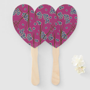 Peculiar Branches Boysenberry Hand Fans