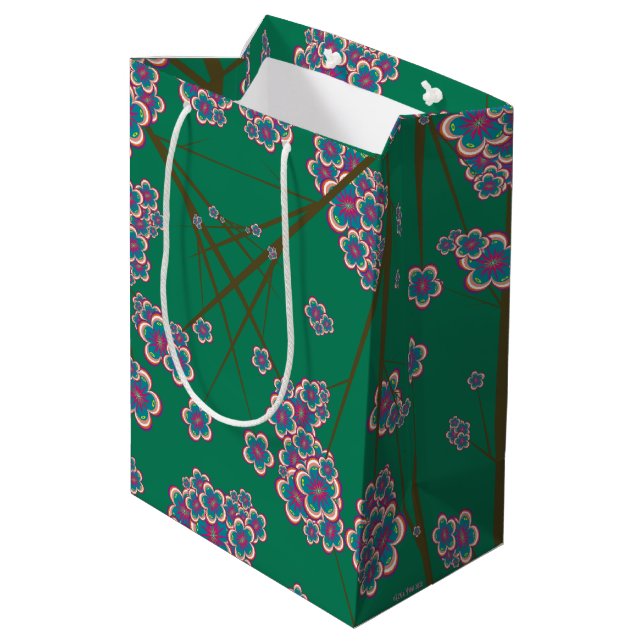 Peculiar Branches Medium Gift Bag (Back Angled)