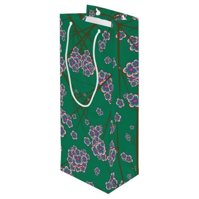 Peculiar Branches Wine Gift Bag (Back Angled)