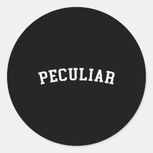 Peculiar classic round sticker