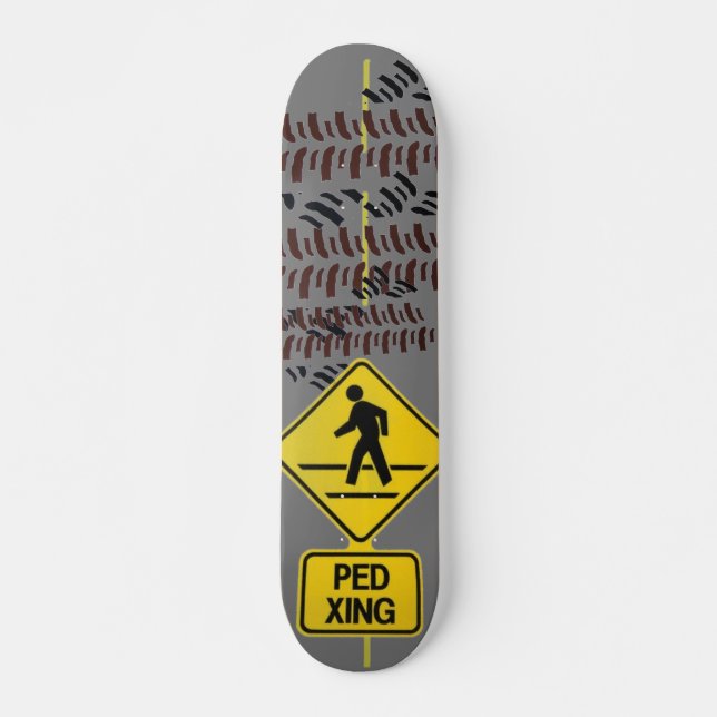 Ped Crossing Skateboard Deck (Front)