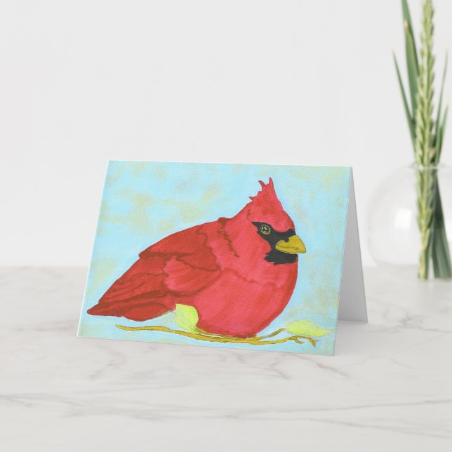 PedagogyGreetings: NC Cardinal Holiday Card (Front)