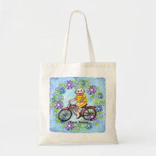 Pedal Bike Sock Monkey Tote Bag
