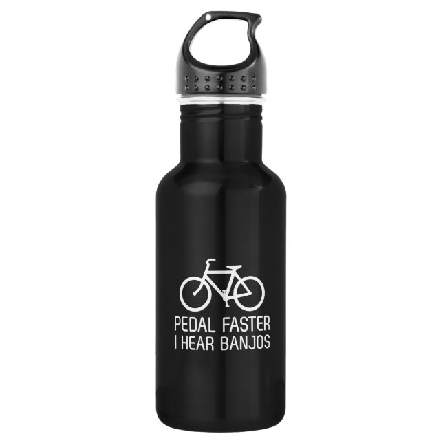 Pedal Faster, I Hear Banjos 532 Ml Water Bottle (Front)