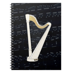 Pedal Harp Music Notebook