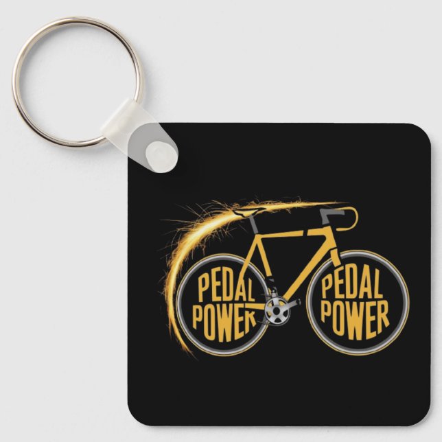 Pedal Power Key Ring (Front)