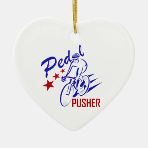Pedal Pusher Ceramic Tree Decoration