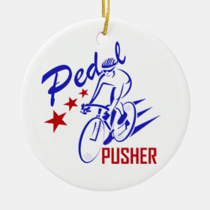 Pedal Pusher Ceramic Tree Decoration
