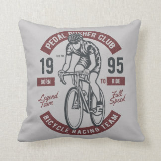 Pedal Pusher Cycling Club | Racing Team Full Speed Cushion