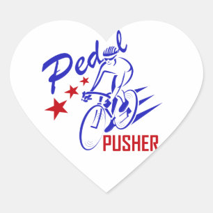 Pedal Pusher Heart Sticker