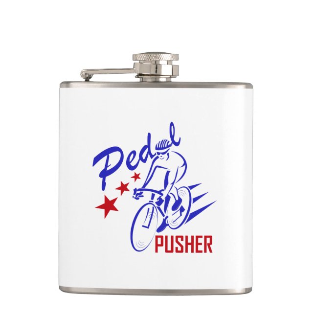 Pedal Pusher Hip Flask (Front)