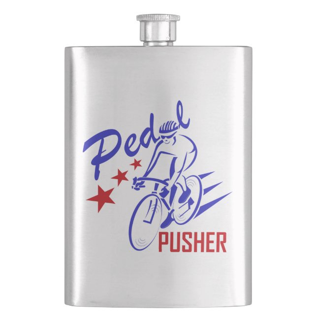 Pedal Pusher Hip Flask (Front)