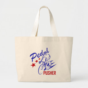 Pedal Pusher Large Tote Bag