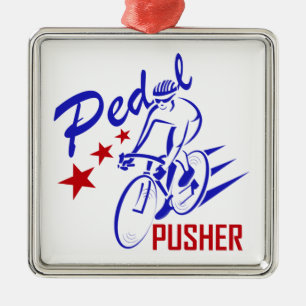 Pedal Pusher Metal Tree Decoration