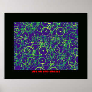 pedal ride bike bicycle cyclist poster