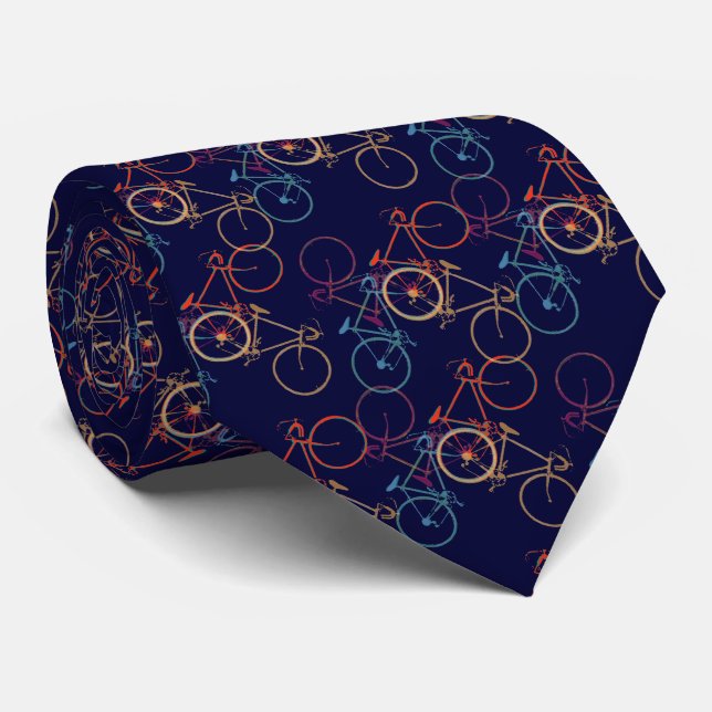 Pedal Ride Bike Bicycle Cyclist Tie (Rolled)