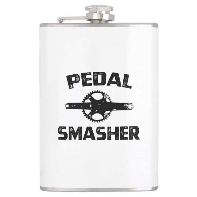 Pedal Smasher Hip Flask (Front)