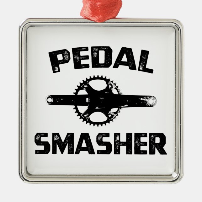 Pedal Smasher Metal Tree Decoration (Front)