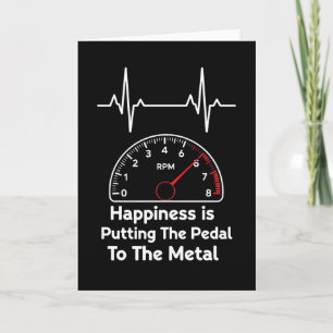 Pedal to the Metal RPM Racing Heartbeat Tee Card
