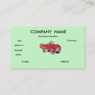 Pedalcar business cards