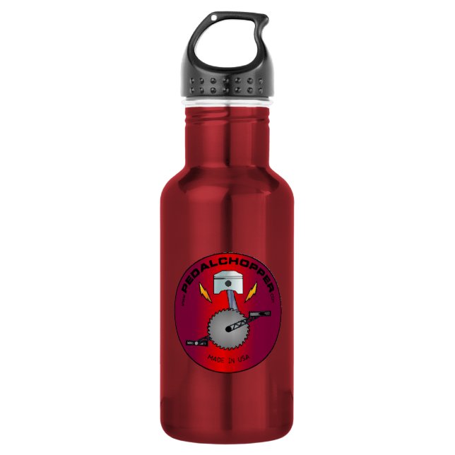 PedalChopper Logo Red 532 Ml Water Bottle (Front)
