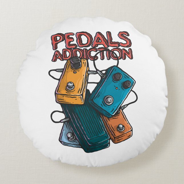 Pedals addiction round cushion (Front)