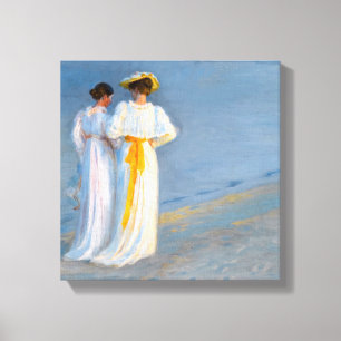Peder Severin Kroyer - Anna Ancher & Marie Kroyer Canvas Print